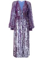 Attico All Over Sequin Dress - Blue