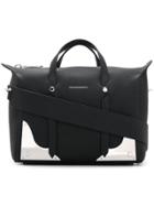 Calvin Klein 205w39nyc Silver Plaque Shoulder Bag - Black