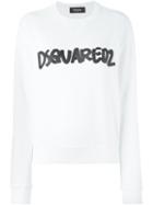 Dsquared2 Logo Sweatshirt, Women's, Size: Xs, White, Cotton