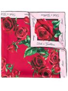 Dolce & Gabbana Floral-print Scarf - Red