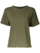 Amiri - Destroyed Effect T-shirt - Women - Cotton - L, Green, Cotton