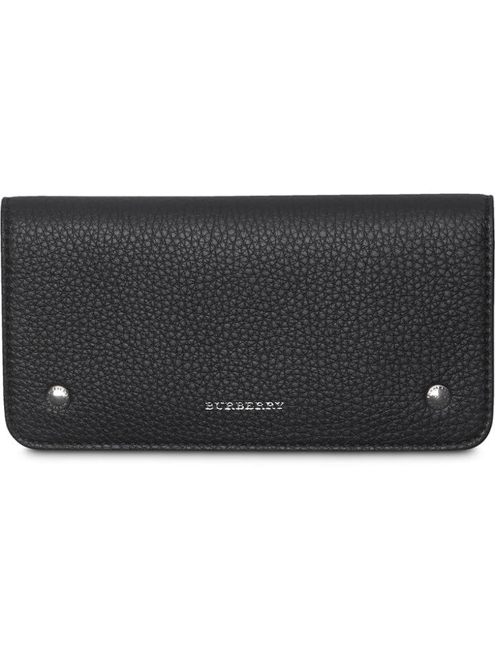 Burberry Leather Phone Wallet - Black