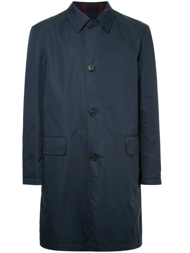 Gieves & Hawkes Oversized Coat - Blue