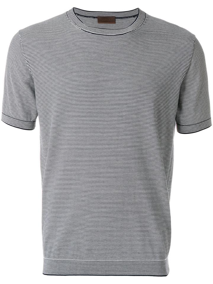 Altea Short-sleeve Striped T-shirt - Blue