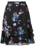 Dorothee Schumacher Ruffled Blossom Print Skirt - Black