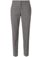 Paul Smith Plaid Cropped Tapered Trousers - Grey