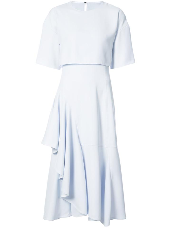 Adeam Flounce Dress - Blue