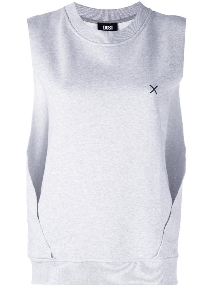 Dust Sleeveless Hoodie - Grey