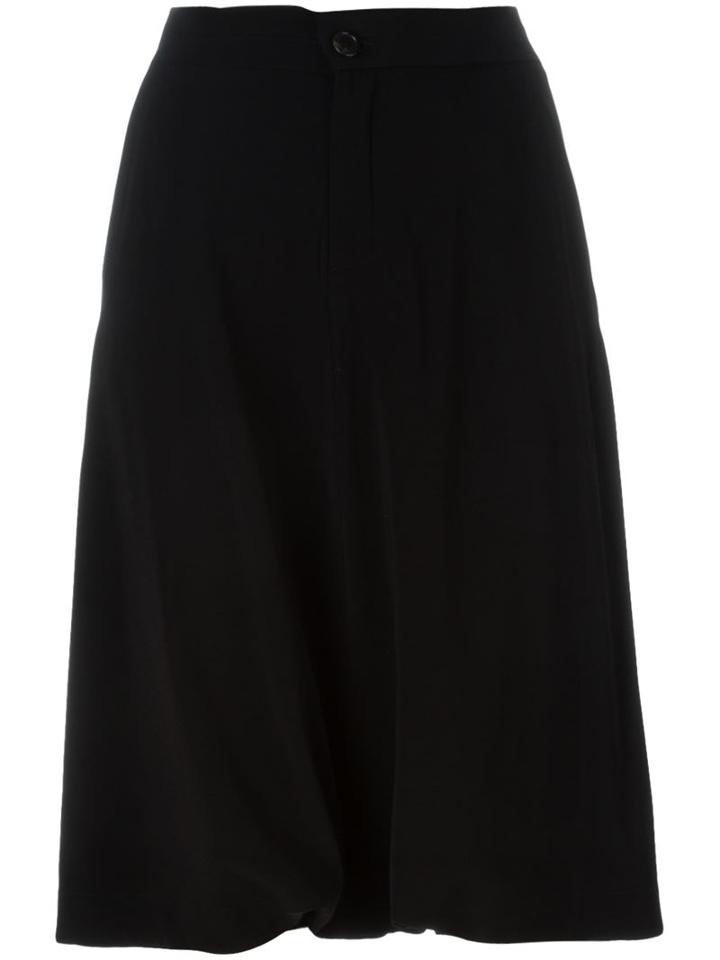 Société Anonyme Drop-crotch Knee Shorts, Women's, Size: 44, Black, Polyester