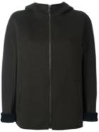 Jil Sander Hooded Jacket, Women's, Size: 38, Green, Silk/cupro/virgin Wool