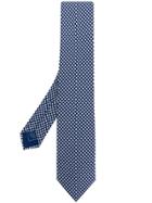 Brioni Dot Print Tie - Blue