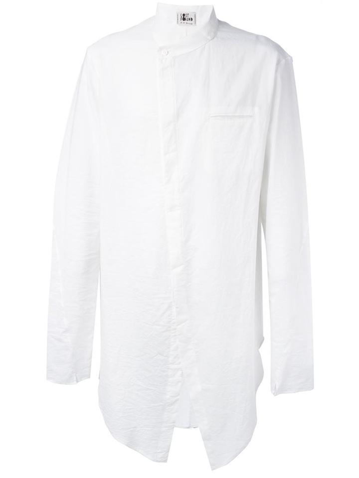 Lost & Found Ria Dunn 'shifted Front' Asymmetric Button Down Shirt
