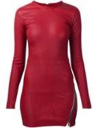 Rta 'yves' Dress, Women's, Size: 0, Red, Lamb Skin