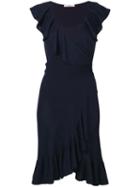 Valentino Pre-owned Ruffled Dress - Blue