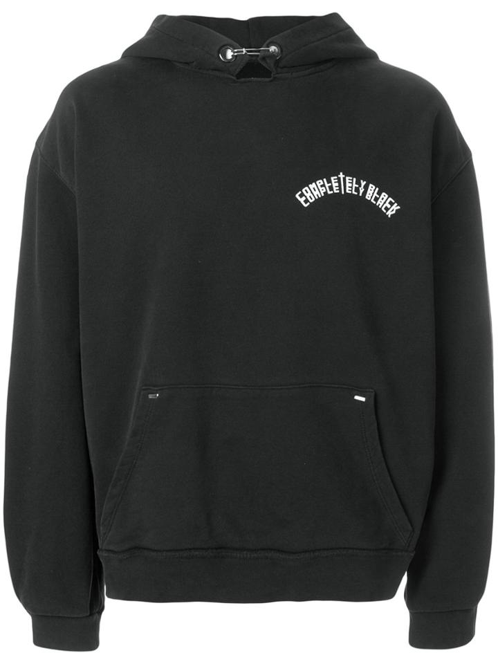 Mr. Completely Logo Print Hoodie - Black