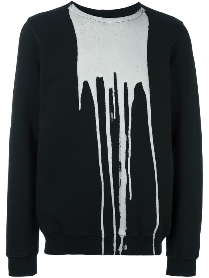 Rick Owens Drkshdw Bleached Effect Sweatshirt - Black