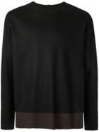 Attachment Relaxed-fit Long-sleeved T-shirt - Black