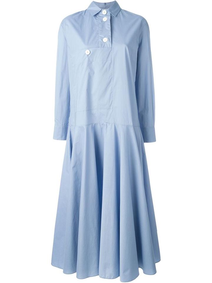 Marni Flared Poplin Shirt Dress