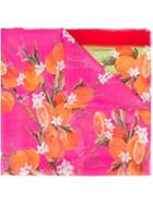 Dolce & Gabbana Orange Print Scarf