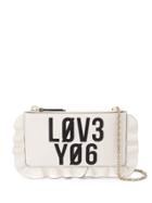 Red Valentino Leather Cross Body Bag - White