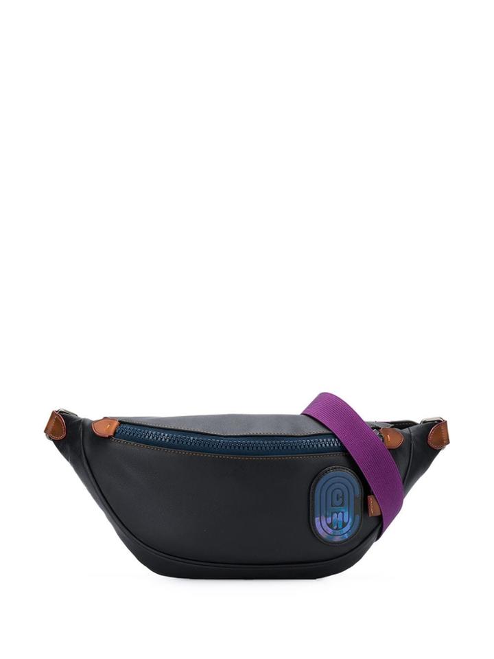 Coach Logo Patch Bum Bag - Black