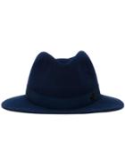 Maison Michel Classic Fedora Hat - Blue