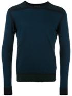 Etro Two-tone Jumper, Men's, Size: Xxl, Blue, Cotton