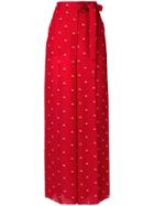 Valentino Floral Print Palazzo Pants - Red