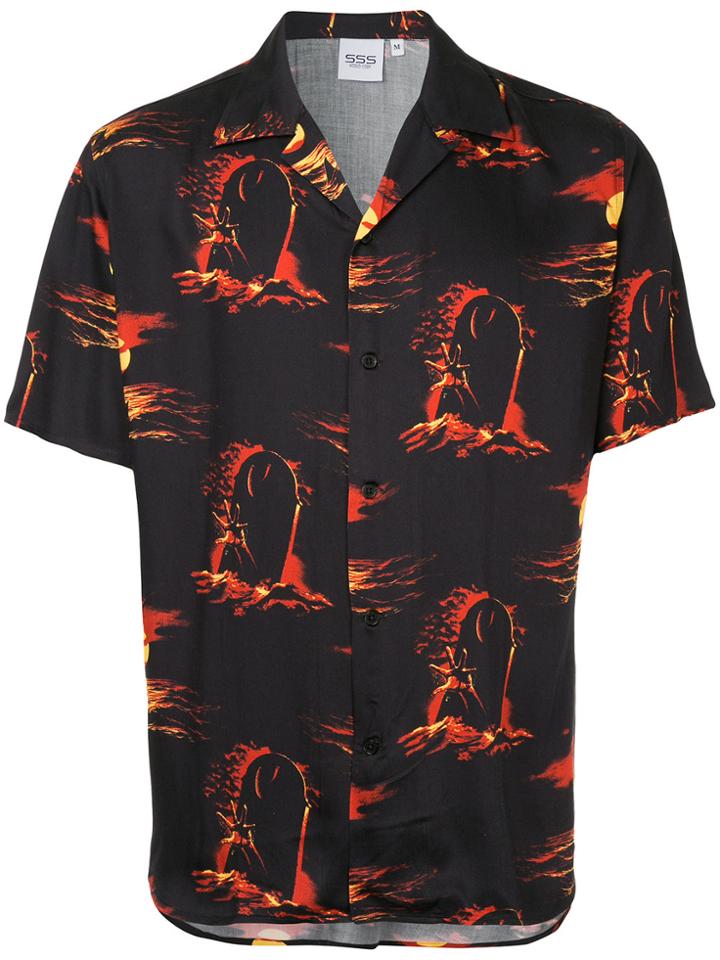 Sss World Corp Magnum Hawaiian Shirt - Black