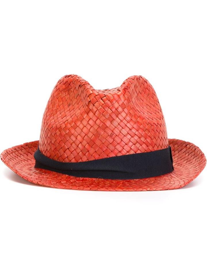 Hackett Straw Trilby Hat