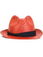 Hackett Straw Trilby Hat