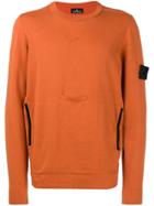 Stone Island Round Neck Sweatshirt - Orange