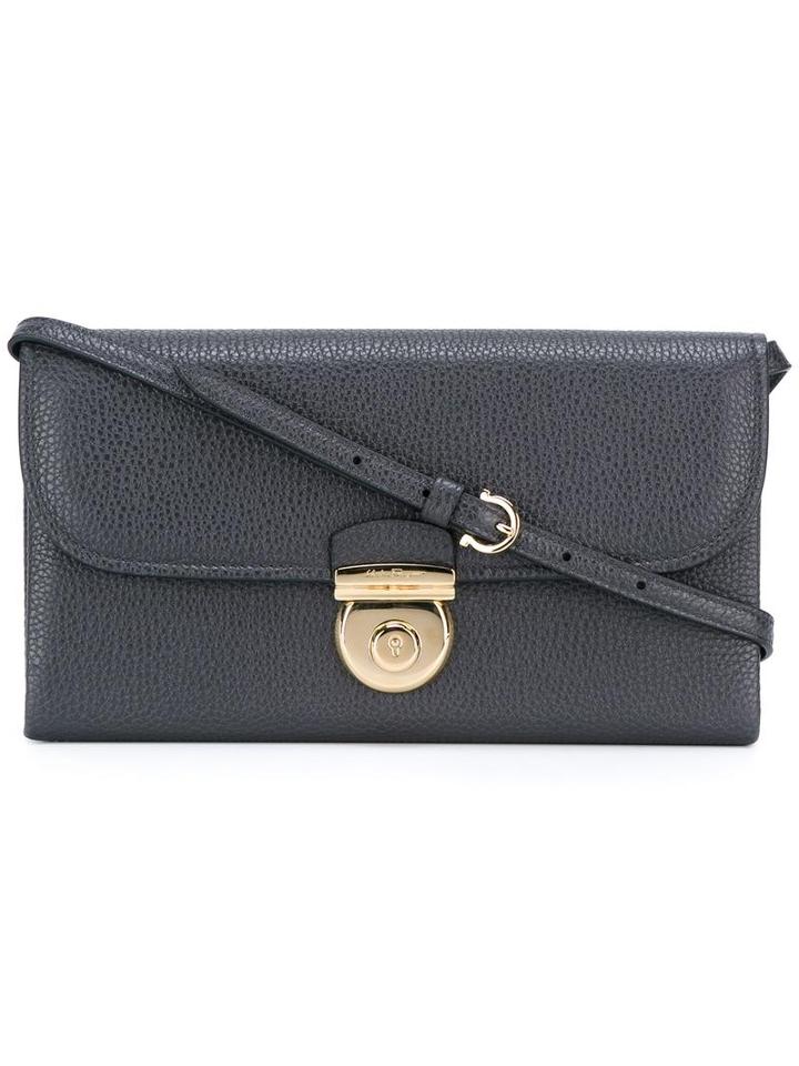 Salvatore Ferragamo 'faimma' Wallet Crossbody Bag, Women's, Grey
