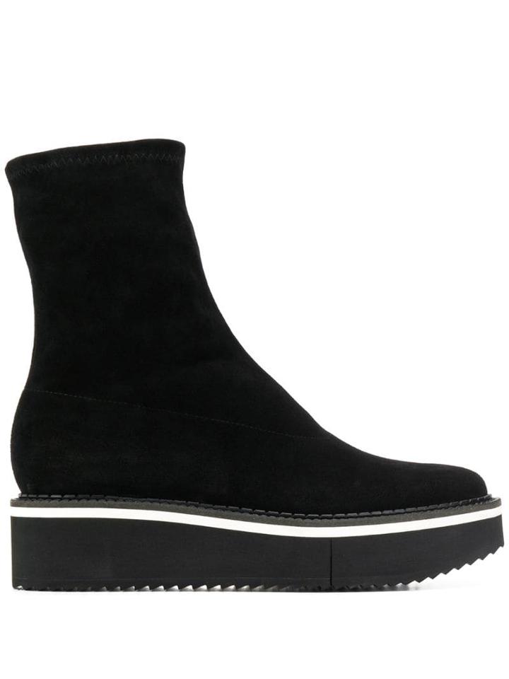 Clergerie Berta Platform Ankle Boots - Black