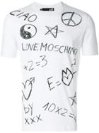 Love Moschino Peace And Love Print T-shirt - White