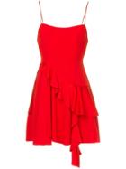 Alex Perry Square Neck Mini Dress - Red