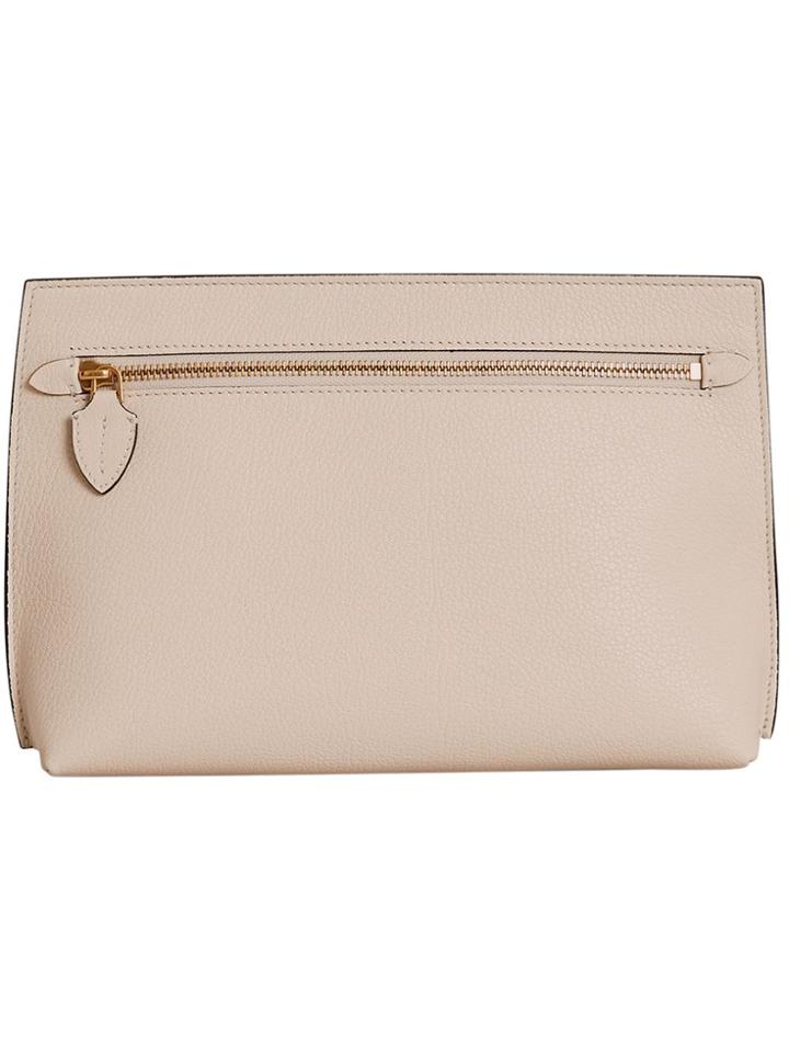 Burberry Grainy Wristlet Clutch - Nude & Neutrals