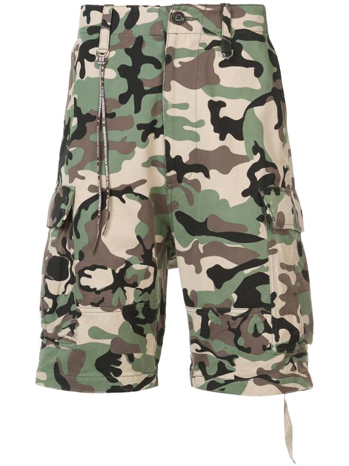 Mastermind Japan Camouflage Print Shorts - Green