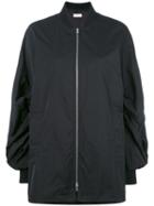 Dries Van Noten Oversized Bomber Jacket, Women's, Size: Small, Black, Silk/polyester