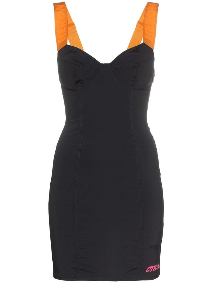 Heron Preston Zip Back Bustier Mini Dress - Blue