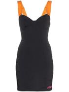 Heron Preston Zip Back Bustier Mini Dress - Blue