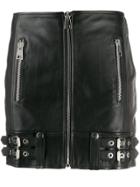 Manokhi Zipped Mini Skirt - Black