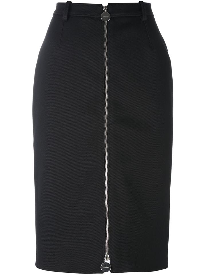 Carven 'gabardine' Skirt, Women's, Size: 34, Black, Acetate/polyester/spandex/elastane