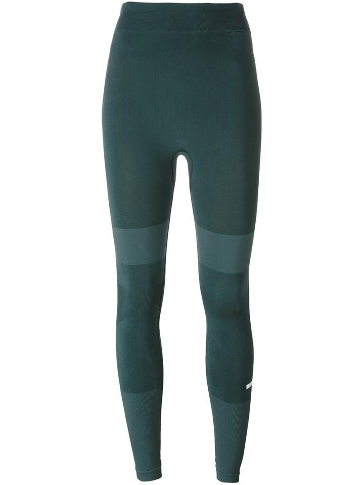 Adidas By Stella Mccartney High Rise Fitness Leggings, Women's, Size: Large, Green, Polyamide/spandex/elastane