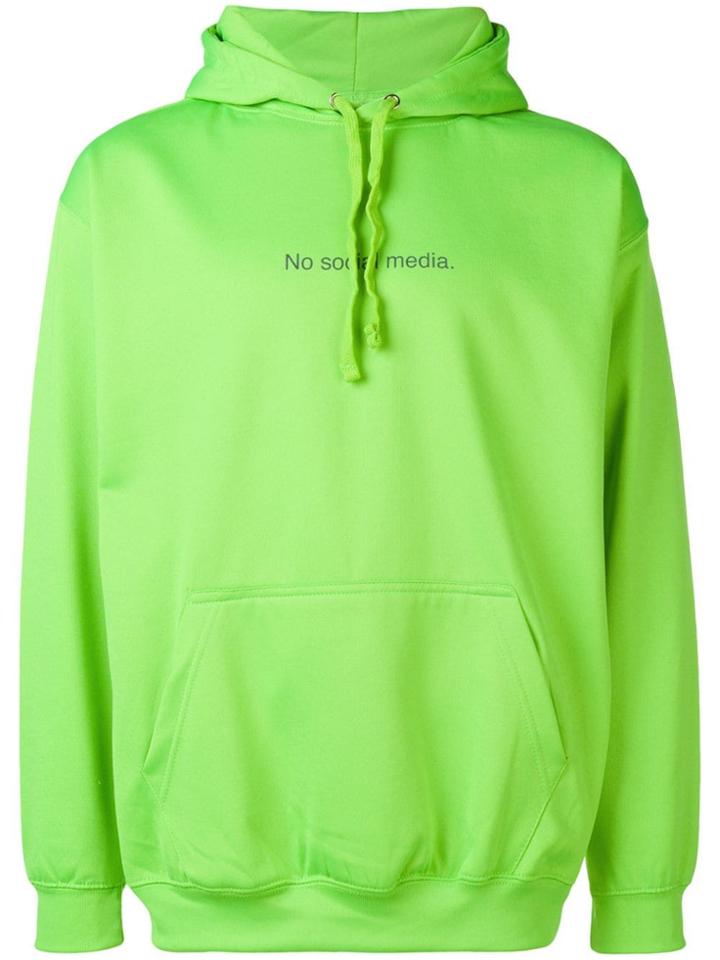 F.a.m.t. Slogan Hooded Sweatshirt - Green
