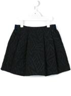 Kenzo Kids Metallized Embroidered Skirt, Girl's, Size: 10 Yrs, Black