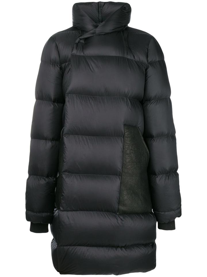 Rick Owens Hooded Padded Coat - Black