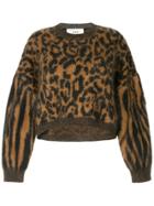 Ports 1961 Leopard Print Jumper - Brown