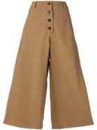 Société Anonyme - Ring My Bell Trousers - Women - Cotton/wool - 42, Brown, Cotton/wool