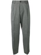 Pt01 Side Strap Tapered Trousers - Grey